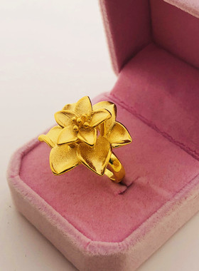 久不掉色仿真越南沙金花朵假黄金