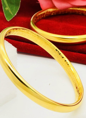 高品质百福字女铜镀金高度金触感