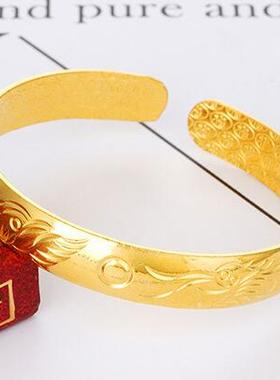 妈妈五角仿真10mm持久保色手镯