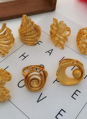 越南沙金结婚食指戒子仿真黄金