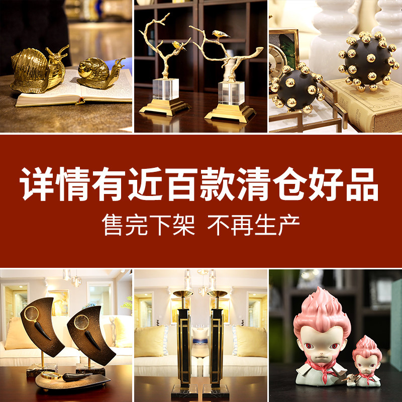创意简约花瓶摆件北欧现代客厅干插花玄关装饰品轻奢家居餐桌摆设_虎窝淘