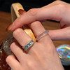 Japanese and Korean natural agate ring female ins niche