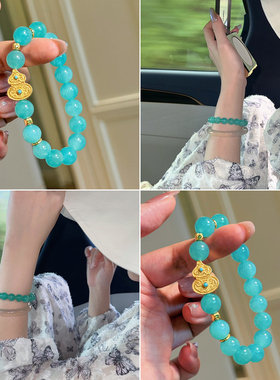 蜜蜂妈手作福禄葫芦天河石手串