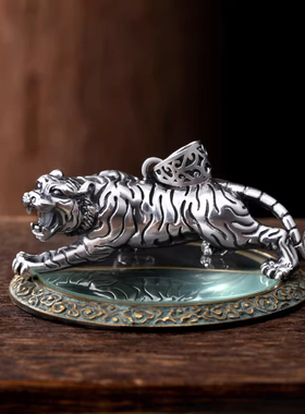 复古立体老虎吊坠男霸气个性项链