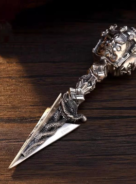 新款金刚杵吊坠项链纯银降魔杵