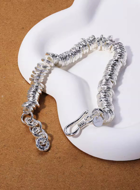 都市丽人系列盘缠手链9999足银女