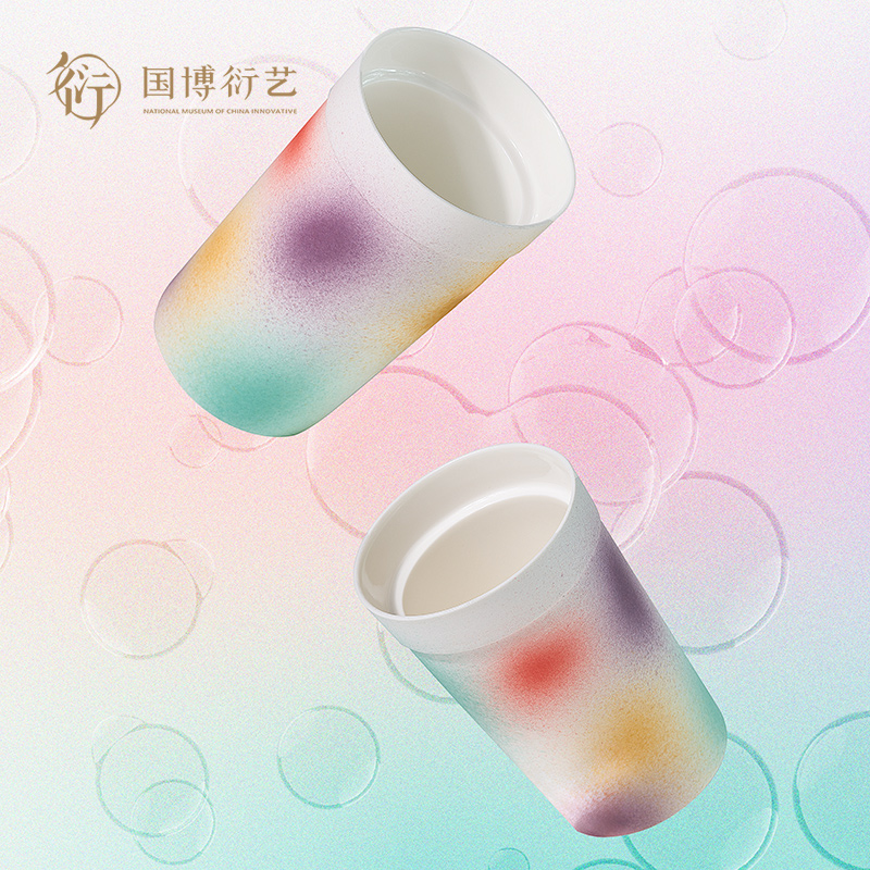中国国家博物馆桃花洞釉随行杯手工杯子女生礼物家居创意生日礼物,淘宝优惠券,粉丝福利购,淘宝优惠卷