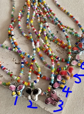 蝴蝶少女锁骨链甜美可爱锁骨链