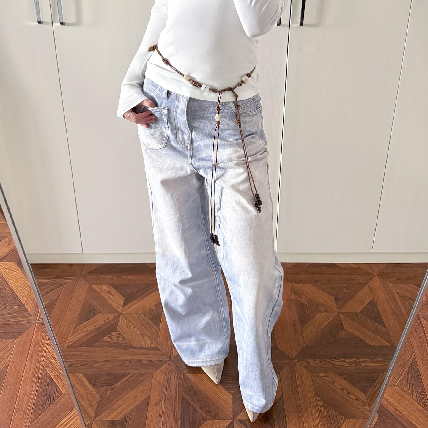 大码美式复古水洗做旧直筒牛仔裤女2026新款宽松百搭休闲阔腿长裤,淘宝优惠券,粉丝福利购,淘宝优惠卷