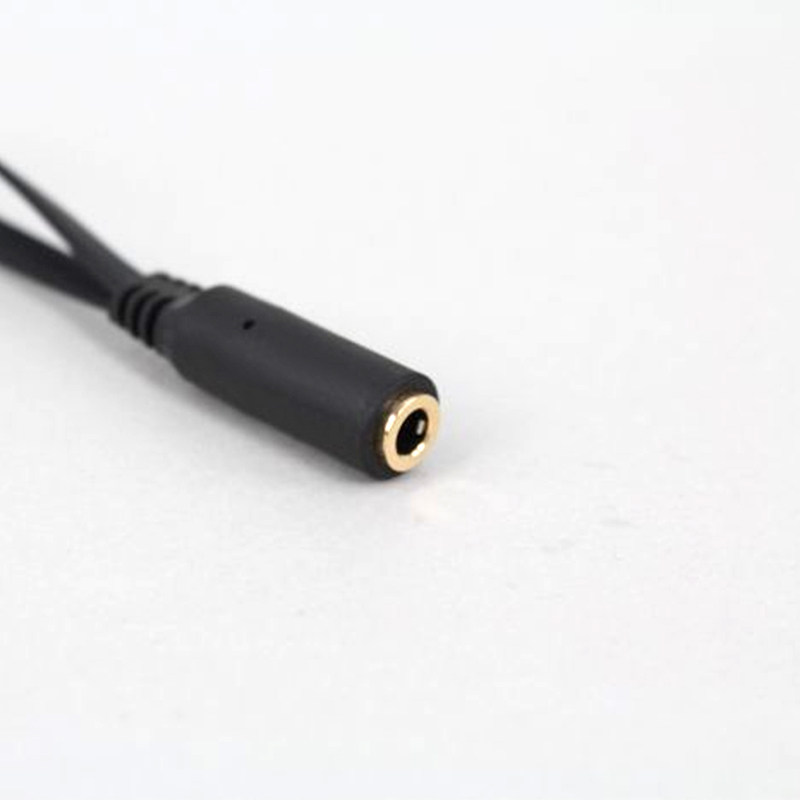 3.5mm一分二音频线转接电脑耳麦耳机转接头3.5母转双3.5公分线器