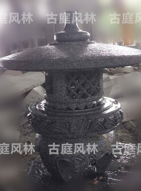 园林庭院石灯笼日式户外景观
