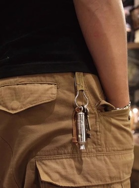 METALIZE复古老式铜哨子吊坠项链