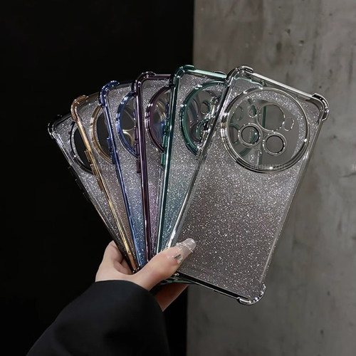 自带镜头膜闪粉防摔电镀气囊适用荣耀magic6pro手机壳Magic8/7Pro高级感全包外壳Magi5/4小众不撞款手机套 - 图2