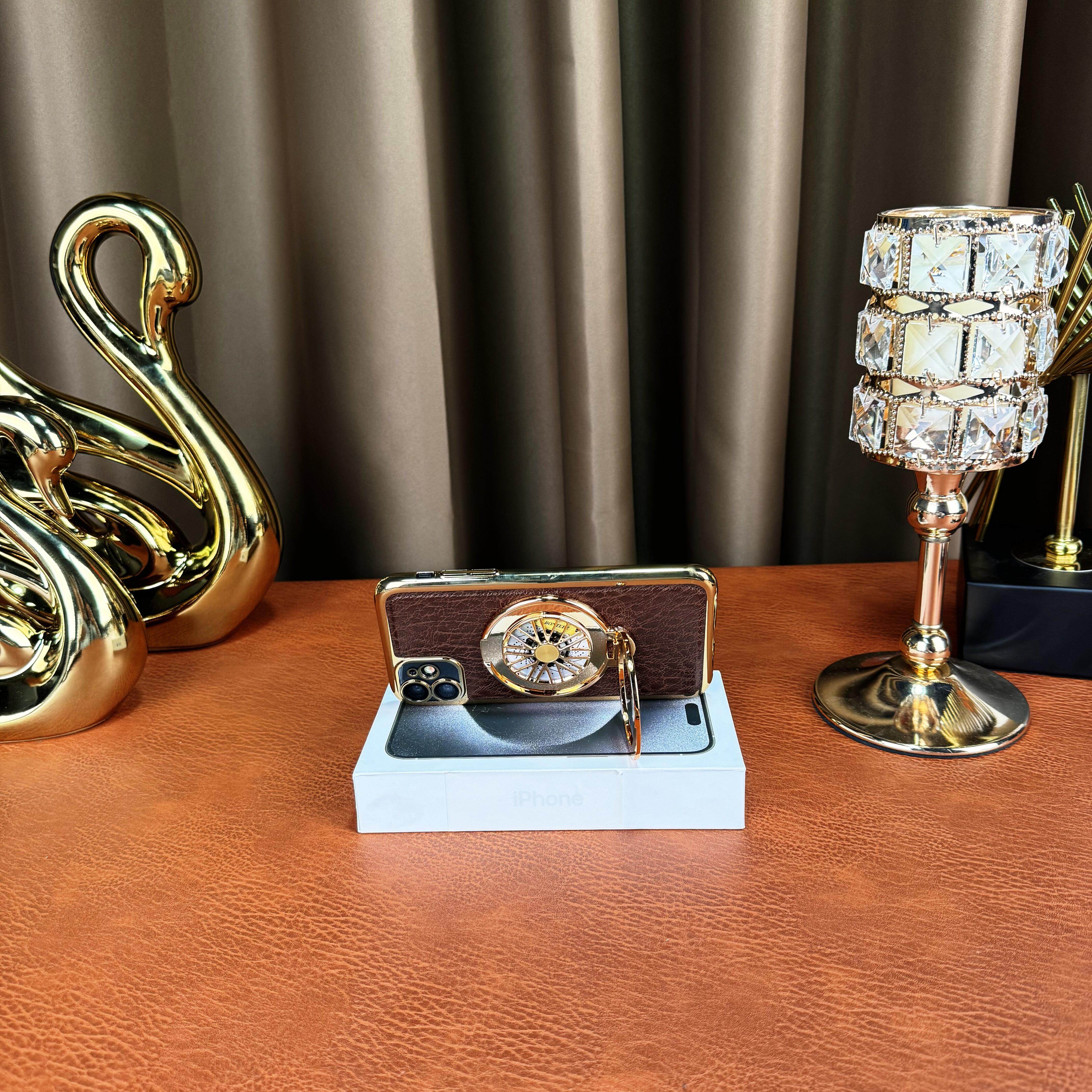 树纹皮套旋转陀螺支架适用苹果11手机壳新款2026网红爆款iphone16promax外壳15Pro超薄全包防摔plus商务外壳,淘宝优惠券,粉丝福利购,淘宝优惠卷