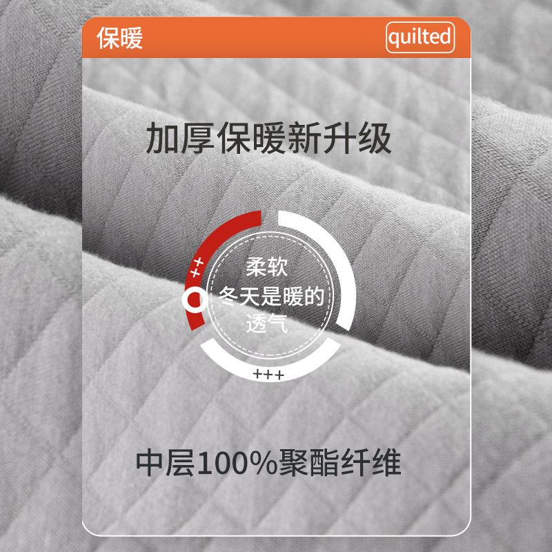 秋冬夹棉睡裤男士纯棉加厚秋裤休闲家居宽松大码空气棉保暖裤