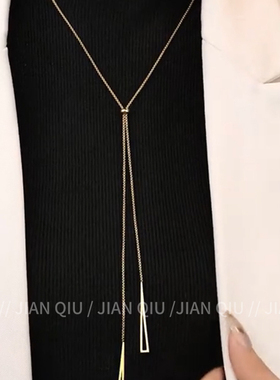简约气质三角几何秋冬新款毛衣链