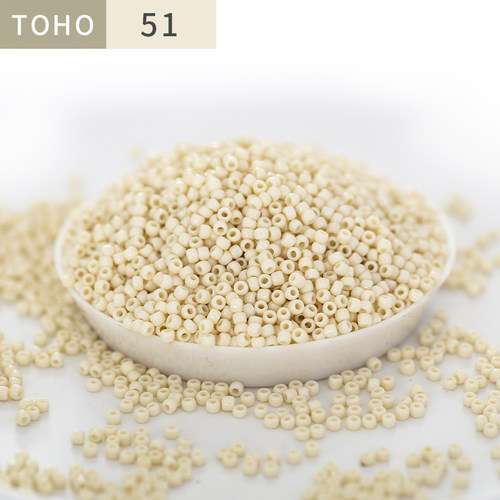 日本东宝2mm实色不掉色可不透明瓷珠感DIY饰品串米珠项链手链配件 - 图2