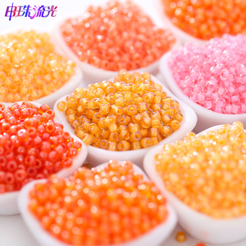 TOHO东宝2mm染芯系列DIY饰品日本进口米珠项链手链戒指串珠流光 - 图1