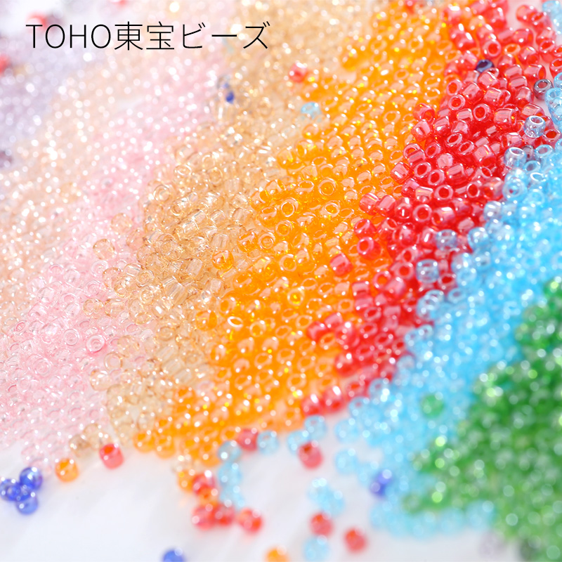 TOHO东宝日本进口米珠 2mm/10g 透明珠光21色 串珠材料 DIY配件 - 图2