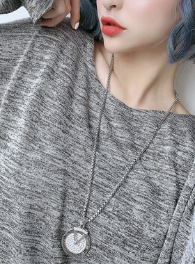 圆盘嘻哈风长款百搭挂件衣服配饰