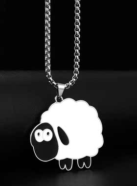 羊了个羊学生不锈钢卫衣毛衣链