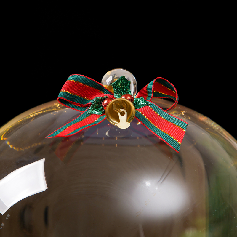适用乐高40573圣诞树积木玩具透明展示盒防尘玻璃罩圣诞礼物灯饰-图1