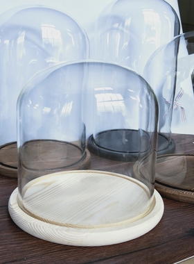 天空之城积木人偶防尘罩永生花