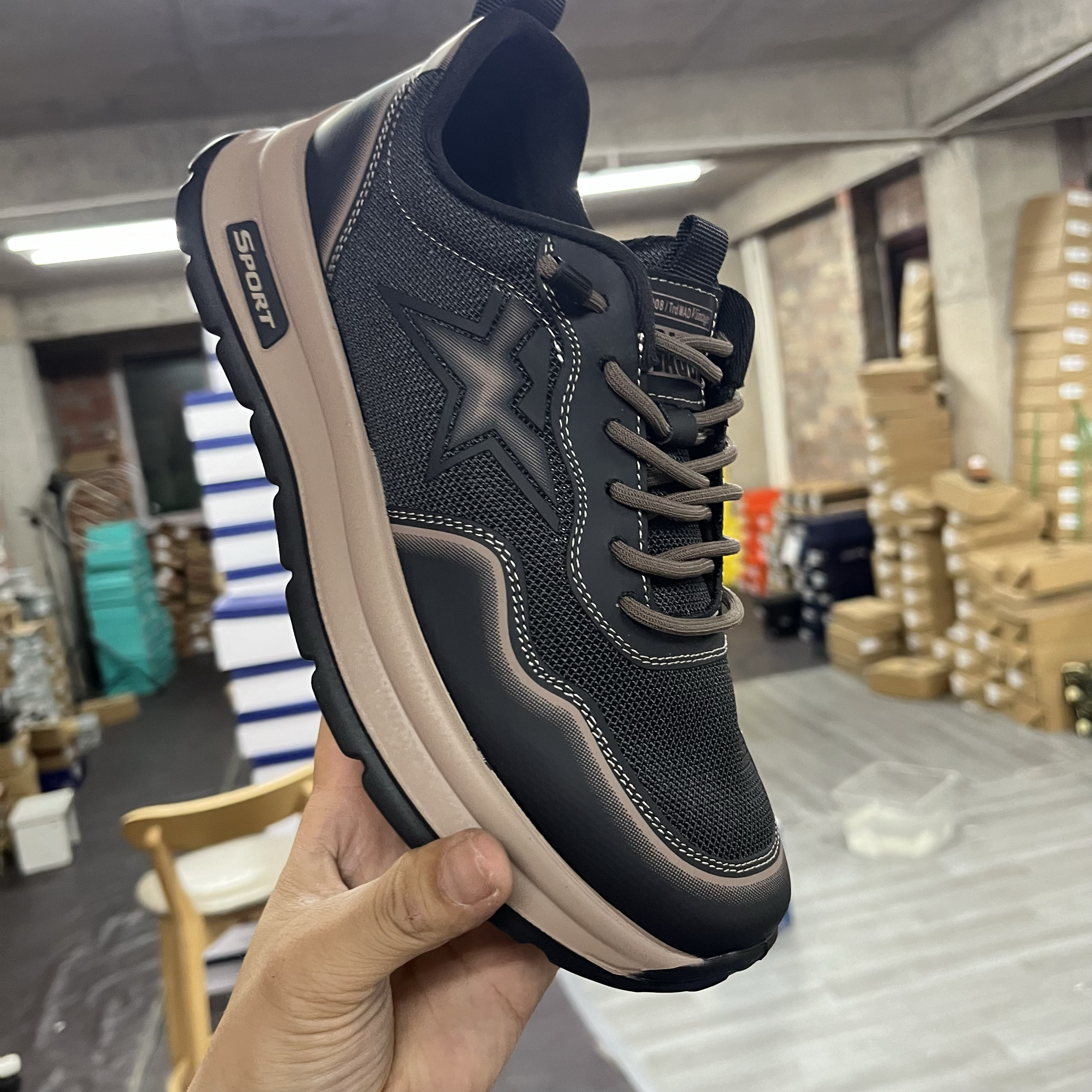 66552与狼世家休闲皮鞋网面冰丝网面透气运动皮鞋 - 图3