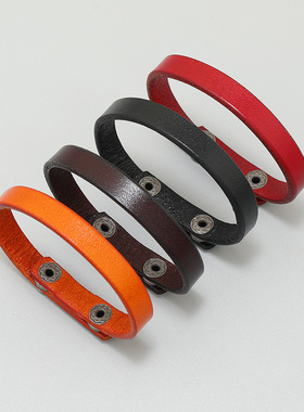 网红简约ins风时尚百搭光板手链欧美流行男士饰品热销手饰