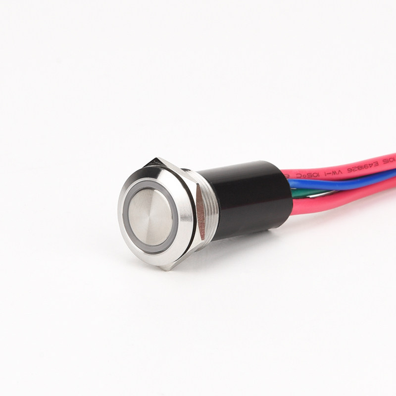 20A full body waterproof glue IP67 button stainless steel
