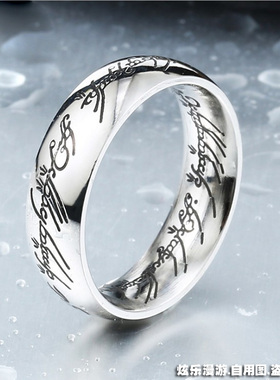 钛钢真空电镀个性小众风戒指
