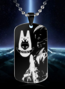 军牌风配饰挂件项链