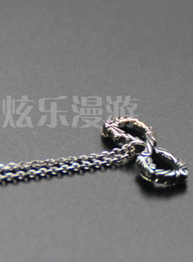 925银项链吊坠无间双龙同款