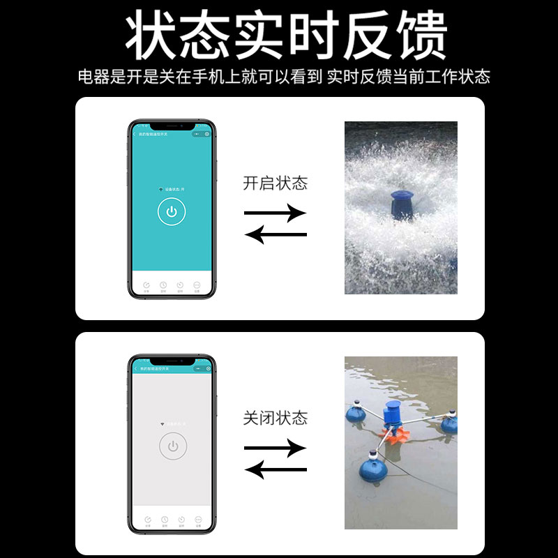 手机app远程控制电源开关水泵增氧机380v三相电机无线智能遥控器-图2