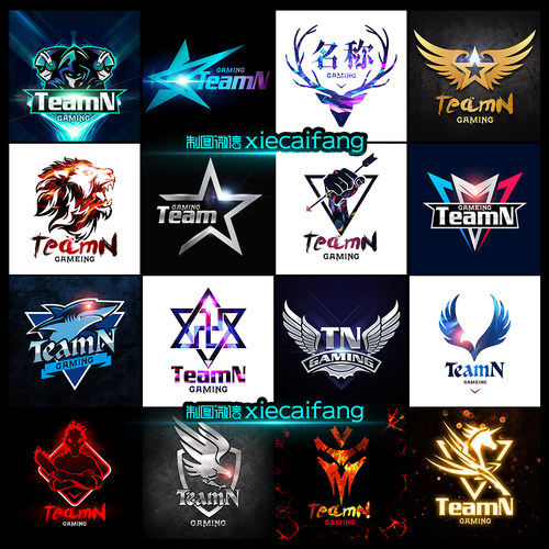 和平精英队标头像设计绝地求生赛事游戏LOGO电竞吃鸡PUBG队徽设计 - 图1