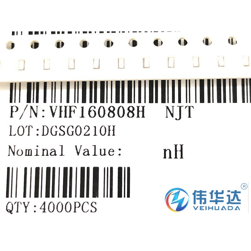 原装现货 0603贴片高频电感 15nH ±5% 300mA VHF160808H15NJT - 图0