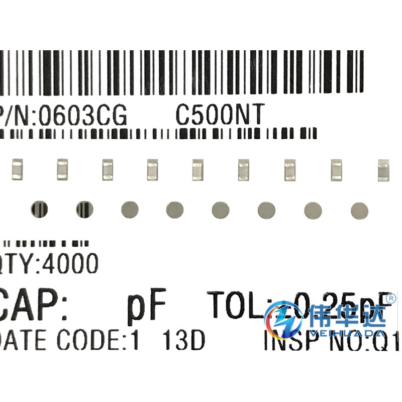 贴片电容 0603 6.2pF 50V NPO±0.25pF 1608 6.2P 6R2C原装现货-图1