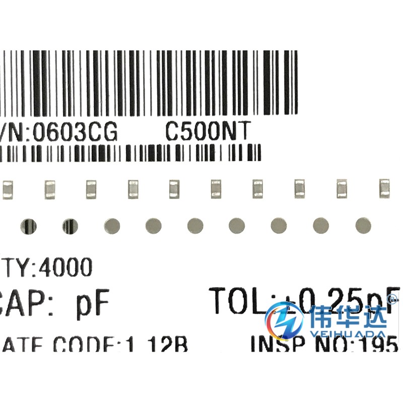 贴片电容 0603 6.2pF 50V NPO±0.25pF 1608 6.2P 6R2C原装现货-图2