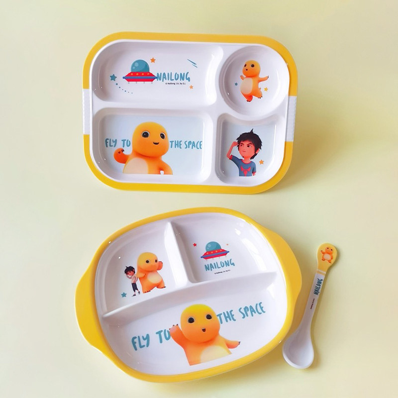 奶龙餐具五和儿童餐盘婴儿吃饭专用碗宝宝碗防摔防烫卡通喝水杯子,淘宝优惠券,粉丝福利购,淘宝优惠卷