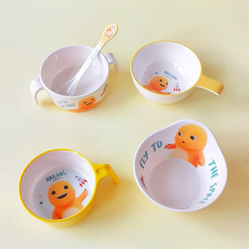 奶龙餐具五和儿童餐盘婴儿吃饭专用碗宝宝碗防摔防烫卡通喝水杯子,淘宝优惠券,粉丝福利购,淘宝优惠卷