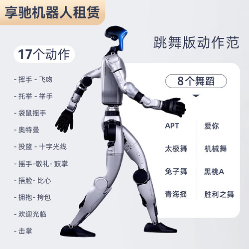 Unitree宇树人形机器人全国出租跳舞演出商演AI语音科研展会租赁 - 图3