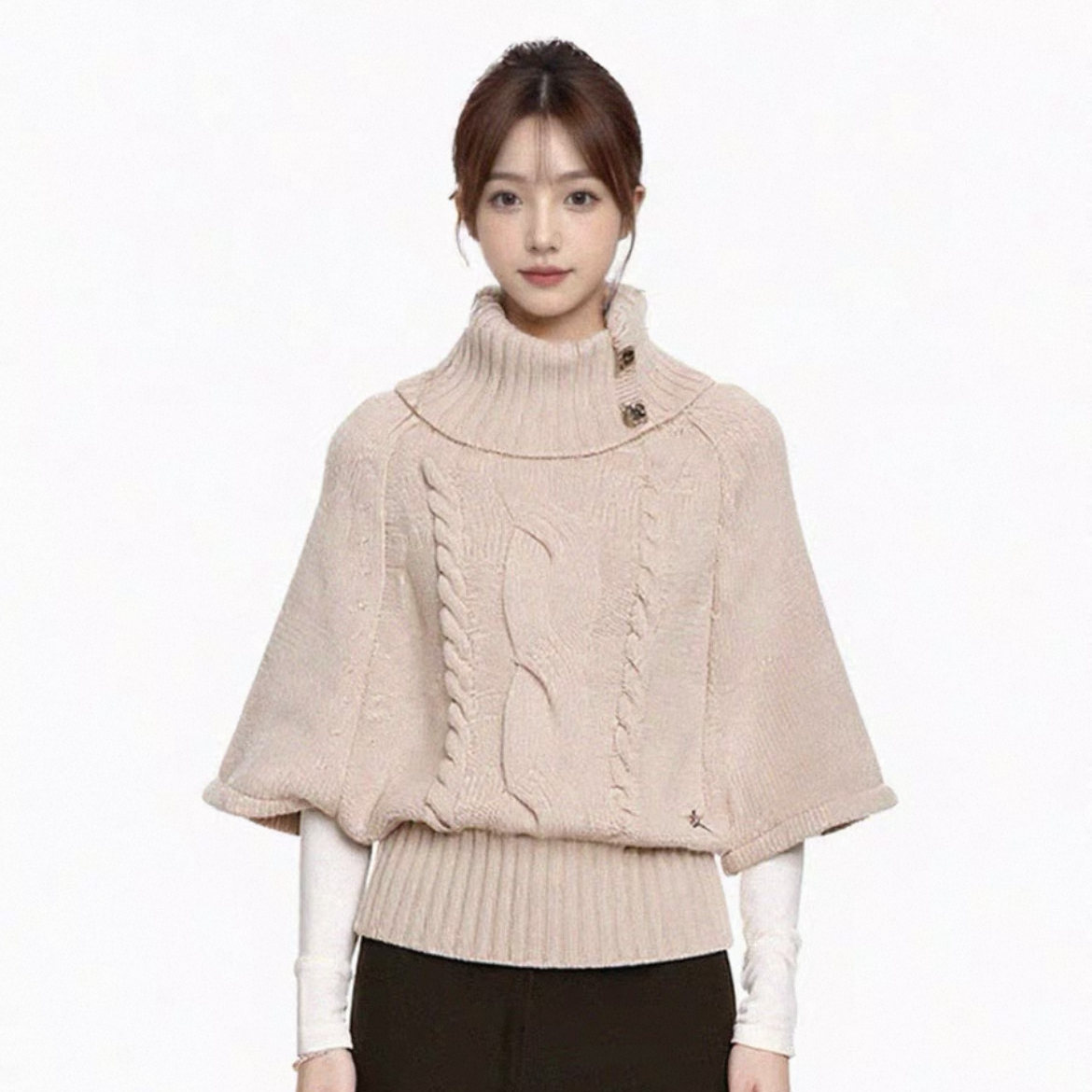 8.12新品 WESTAYOONE高领银扣毛衣上衣女针织衫+连衣裙+短裙套装,淘宝优惠券,粉丝福利购,淘宝优惠卷