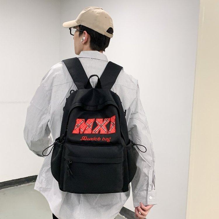 双肩包大容量初中电脑包百搭简约背包轻便大学生休闲书包,淘宝优惠券,粉丝福利购,淘宝优惠卷