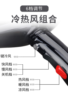 康夫电吹风机大功率发型师专业款