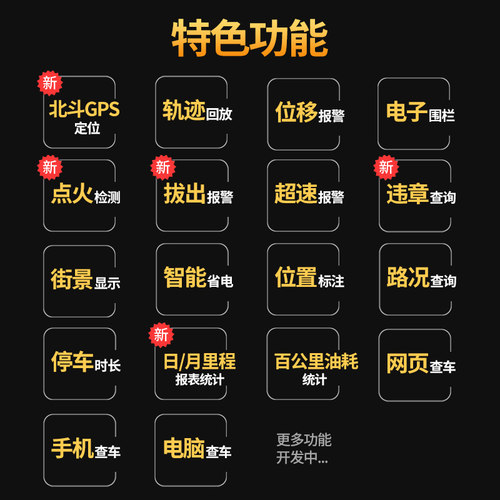沃歌汽车上gps定位器防盗仪神器obd免安装免充电大众车载追踪跟踪 - 图3