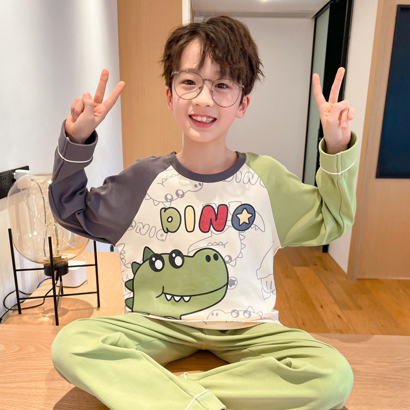 高达卡通睡衣儿童男孩长袖保暖高端纯棉2025春秋天男童家居服套装,淘宝优惠券,粉丝福利购,淘宝优惠卷