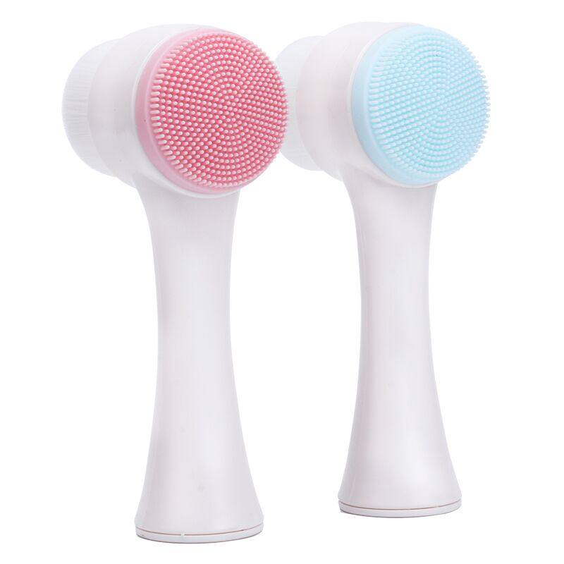 双面硅胶洗脸洁面仪手动按摩洁面刷软毛硅胶双面洗脸刷洗脸美妆,淘宝优惠券,粉丝福利购,淘宝优惠卷