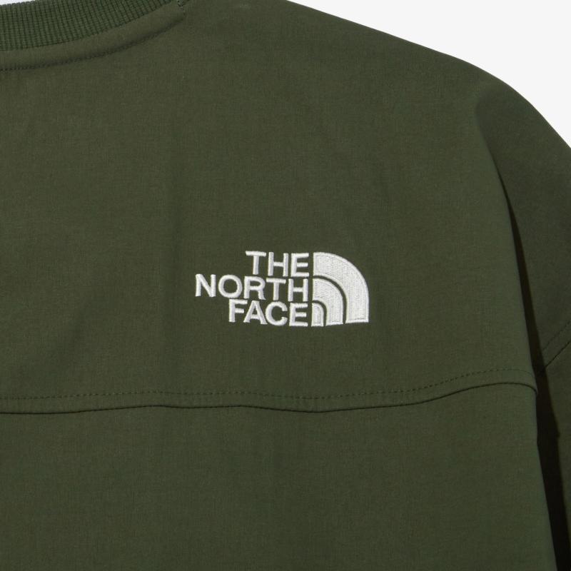 韩国代购THE NORTH FACE/北面22男女圆领尼龙套头卫衣宽松NM5MN54