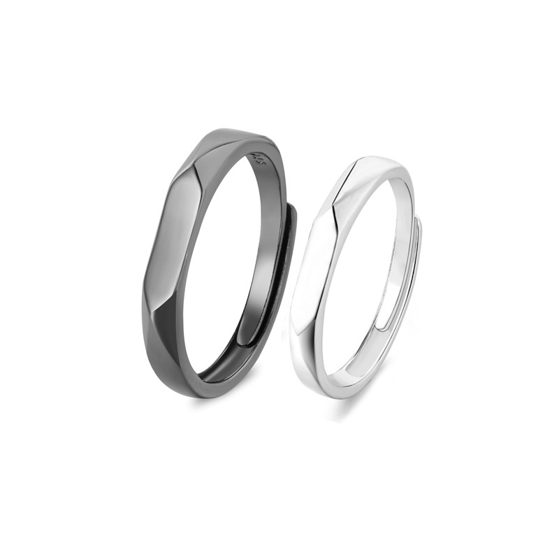 一对纯银创意男女对戒子情侣戒指 百世恒宝戒指/指环
