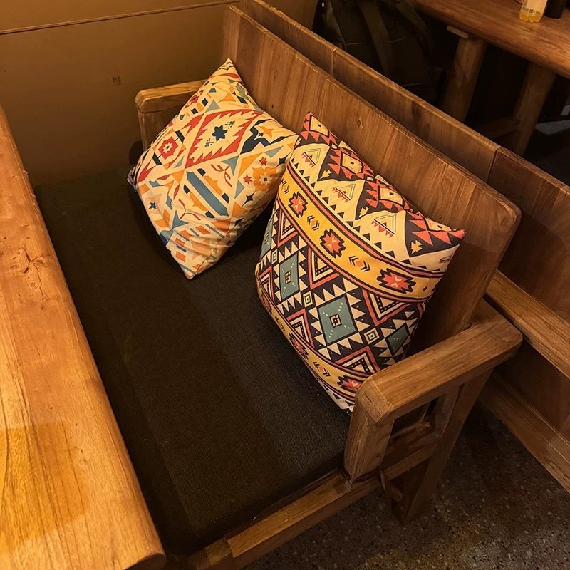 民谣房子桌椅实木卡座沙发椅子老榆木酒吧桌子民谣集靠背椅厂家,淘宝优惠券,粉丝福利购,淘宝优惠卷